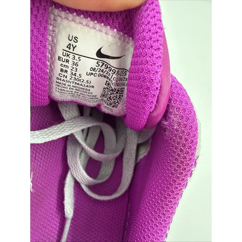 Nike Air Max Correlate Gray And Fuchsia  Sneakers Youth 4Y  Back To School